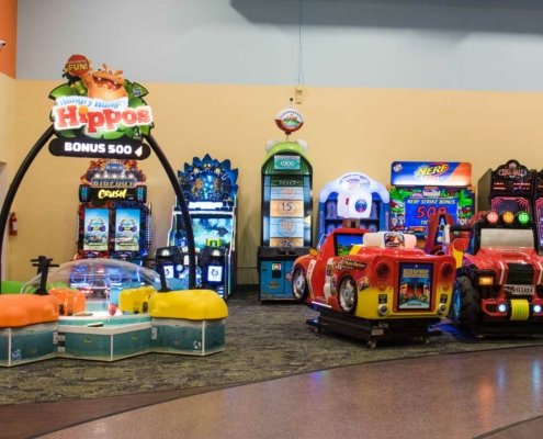 arcade games and rides for kids
