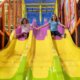 kids on slide candeeland