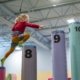 girl climbing at playground