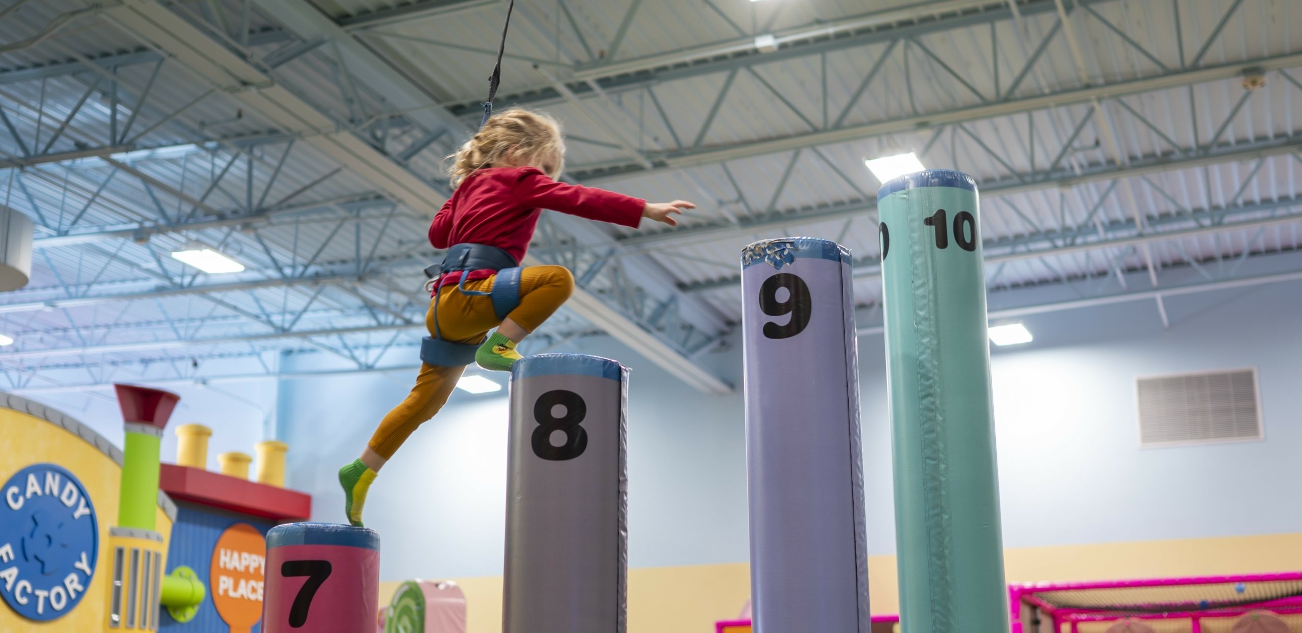 girl climbing at playground